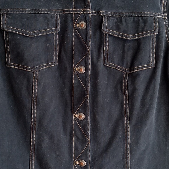 Coldwater Creek | Blue Cotton Denim Jacket - Picture 3 of 11